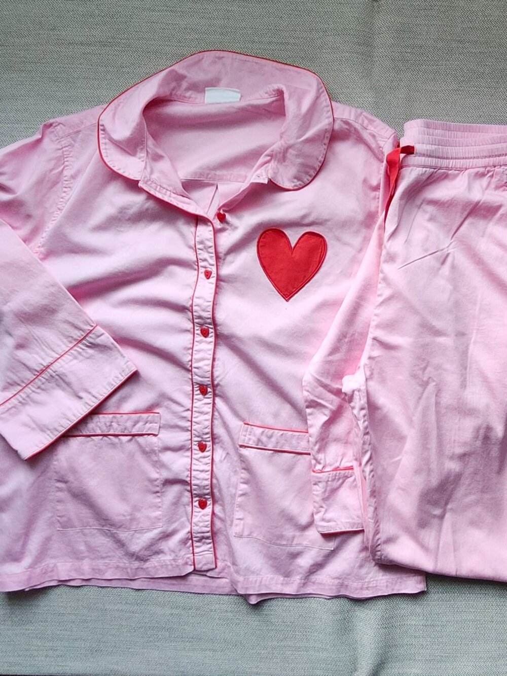 Atlantic-Pacific X Lake women pajama set in pink rose, size L